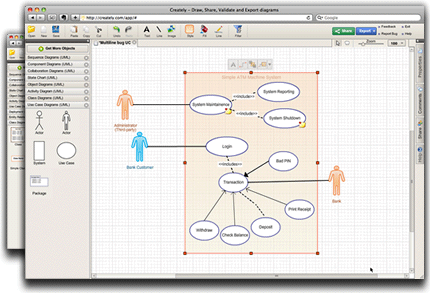 Web-based UML Diagram Software Online