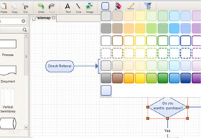 1-Click styling features for beautiful diagrams