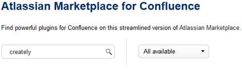 Search for Creately Plugin for Confluence