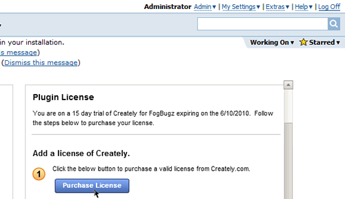 Purchase Creately for Fogbugz license