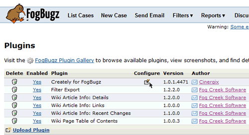 Creately for FogBugz plugin