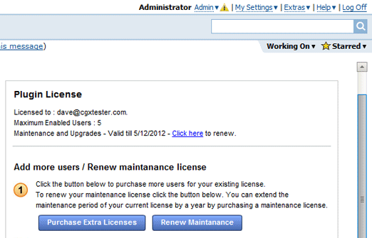 Purchase extra Creately for Fogbugz licenses