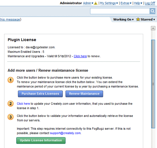 Update License information
