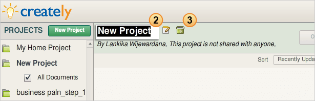 Rename a project