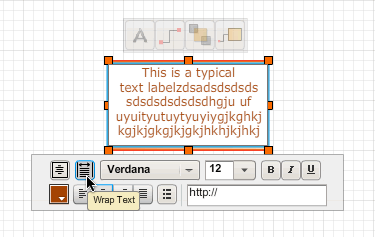 Edit Text Toolbar - Wrap text