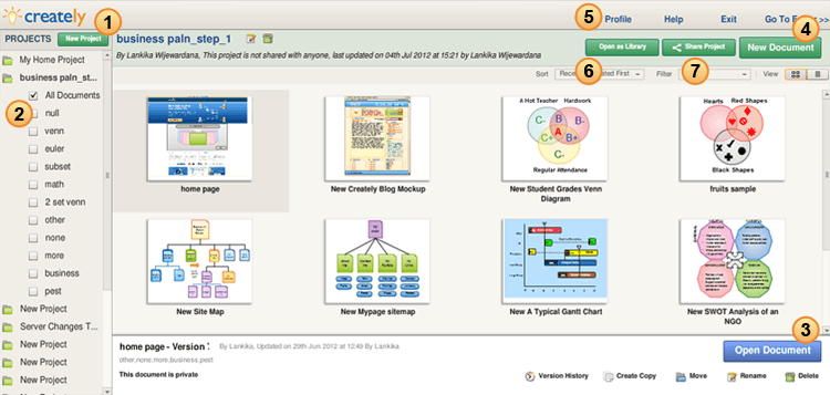 Creately Document Manager