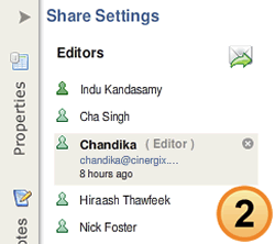 Editors of a Diagram