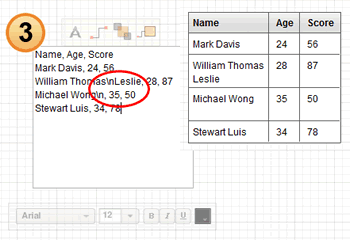 Insert text in a new row within the same cell