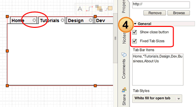 Edit Tab Properties