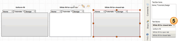 Choose a Tab Style for your Tab Control