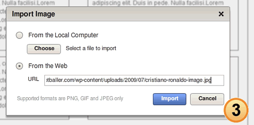 Upload Images from the Web