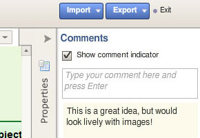 In-built commenting feature for easy collaboration