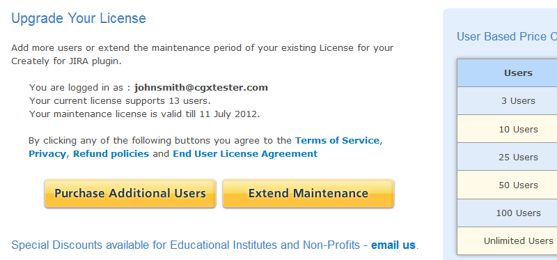 Extend your Maintenance period