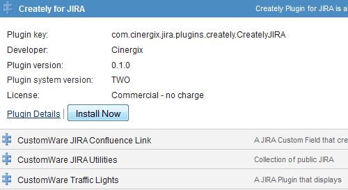 Install Creately Plugin for JIRA now
