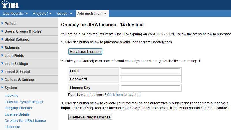 Purchase JIRA license Plugin