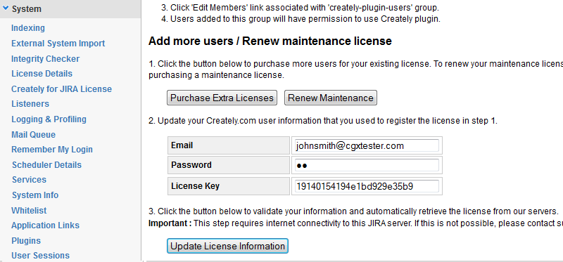 Update License information