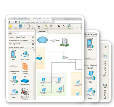 Web-based Network Diagram Software
