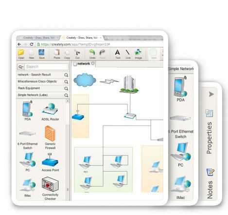 Logical Network Diagram. Web-based Network Diagram
