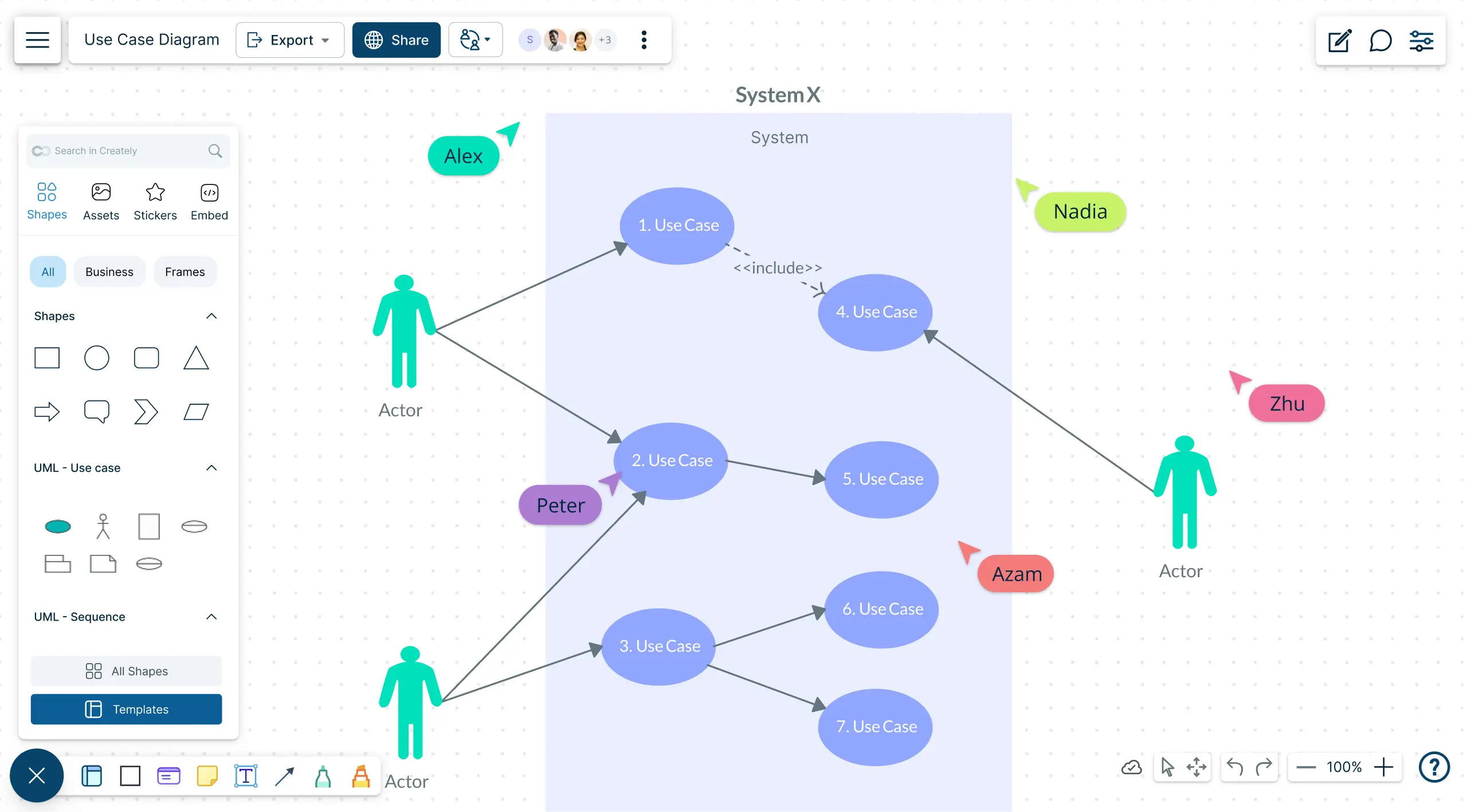 Draw Use Case Diagrams Online with Easy-to-Use Tools and Templates