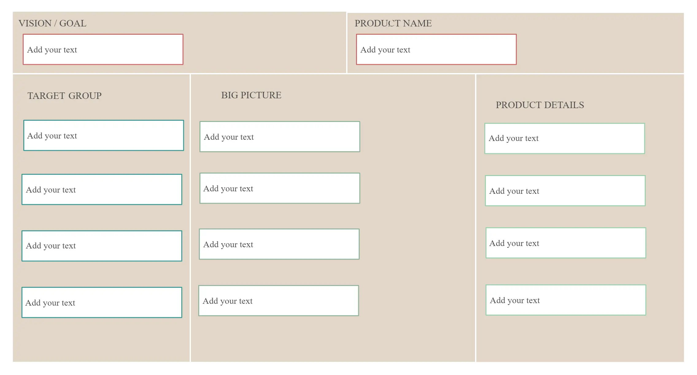 Product Canvas Template