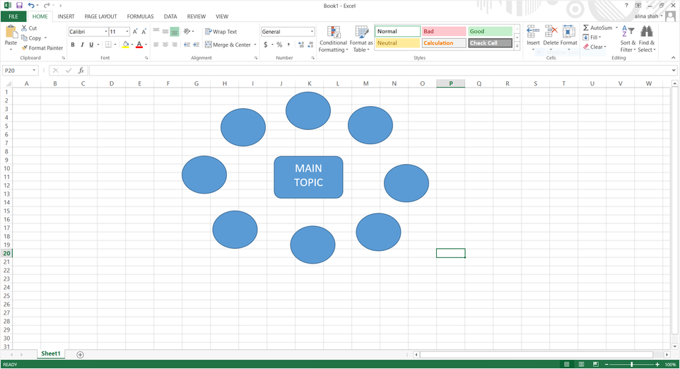 Excel Concept Map