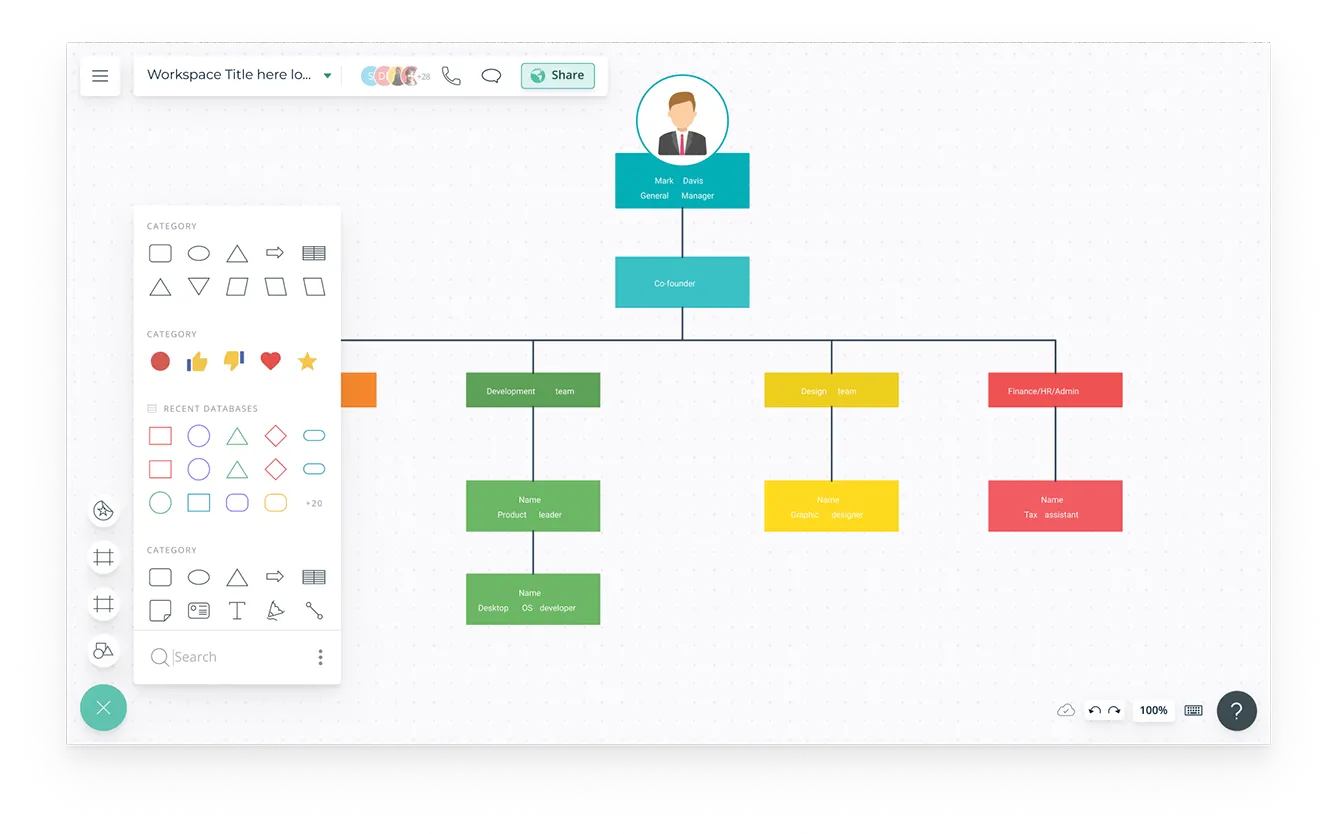 Phần mềm tạo biểu đồ tổ chức: Tạo ra biểu đồ tổ chức chuyên nghiệp và mạch lạc với phần mềm tạo biểu đồ tổ chức. Điều này sẽ giúp bạn hiểu rõ hơn về cấu trúc công ty, tiết kiệm thời gian và mang lại hiệu quả tối đa cho công việc của bạn.