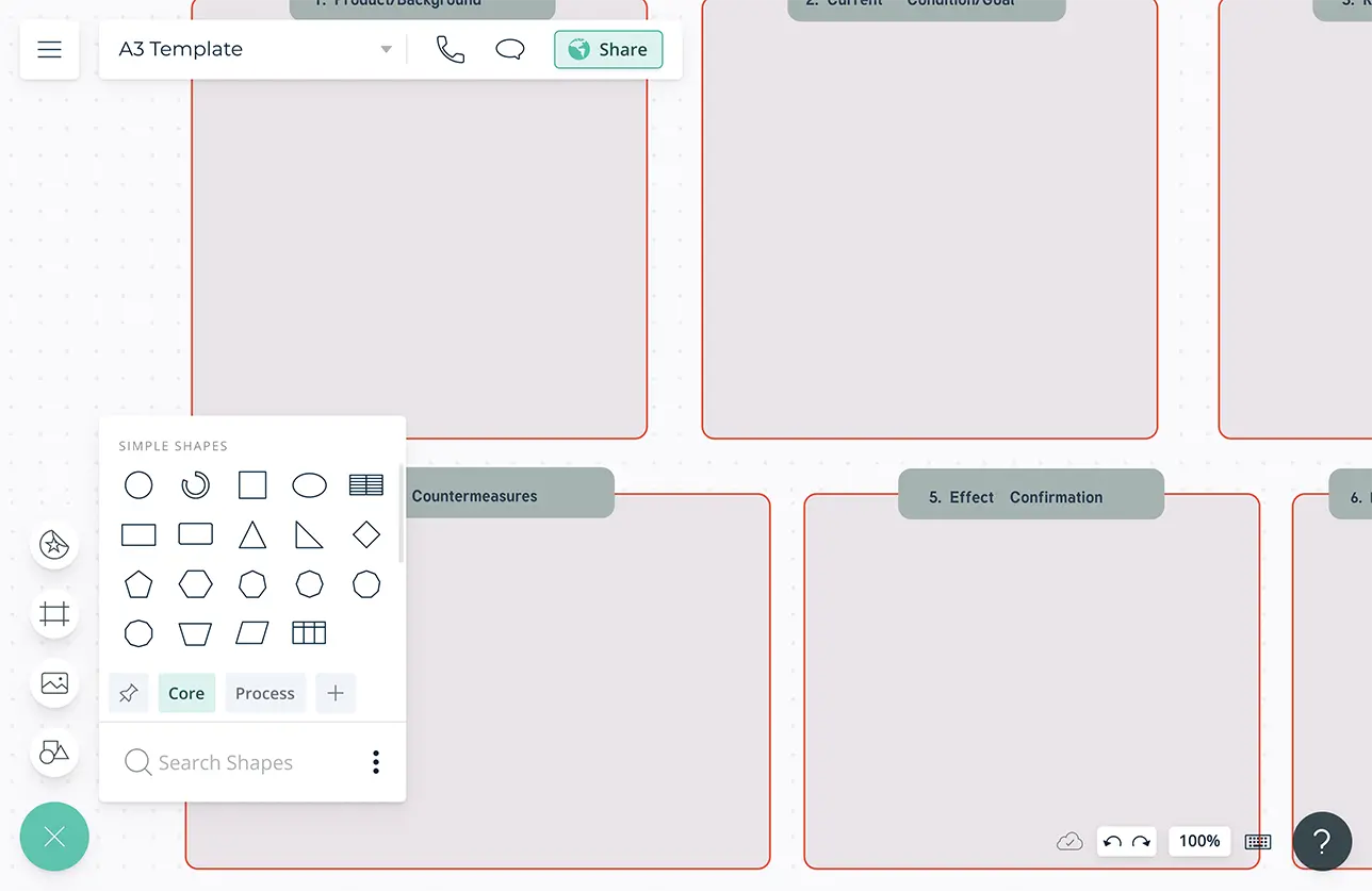 A3 Problem Solving, A3 Report Template