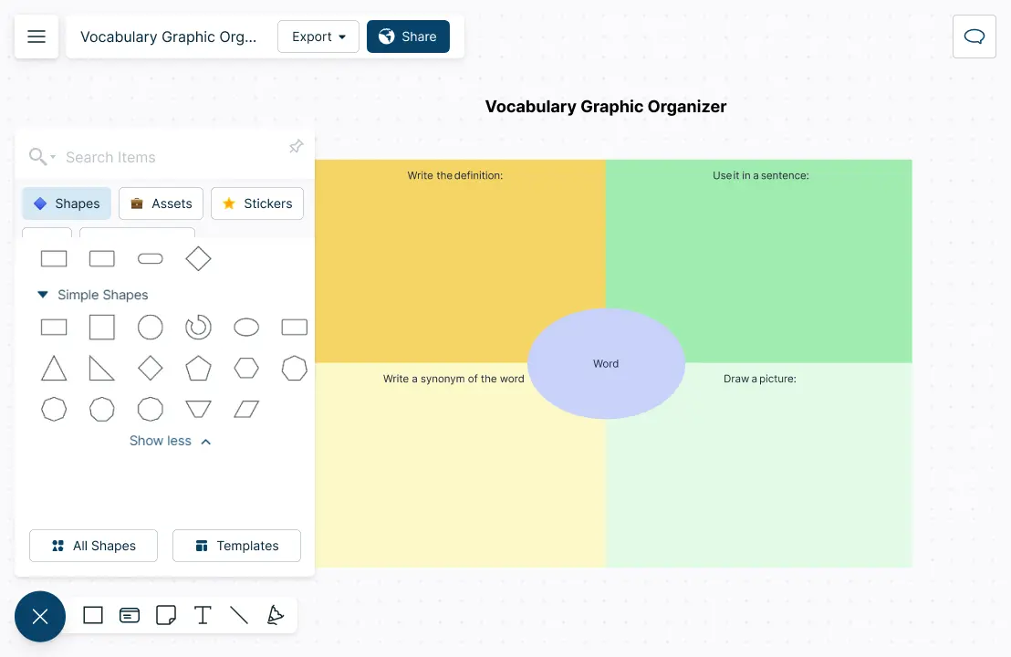 Graphic Organizer Maker, Create a Graphic Organizer