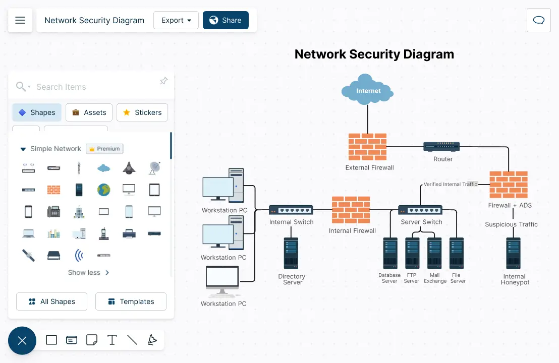 Network Diagram Software Draw
