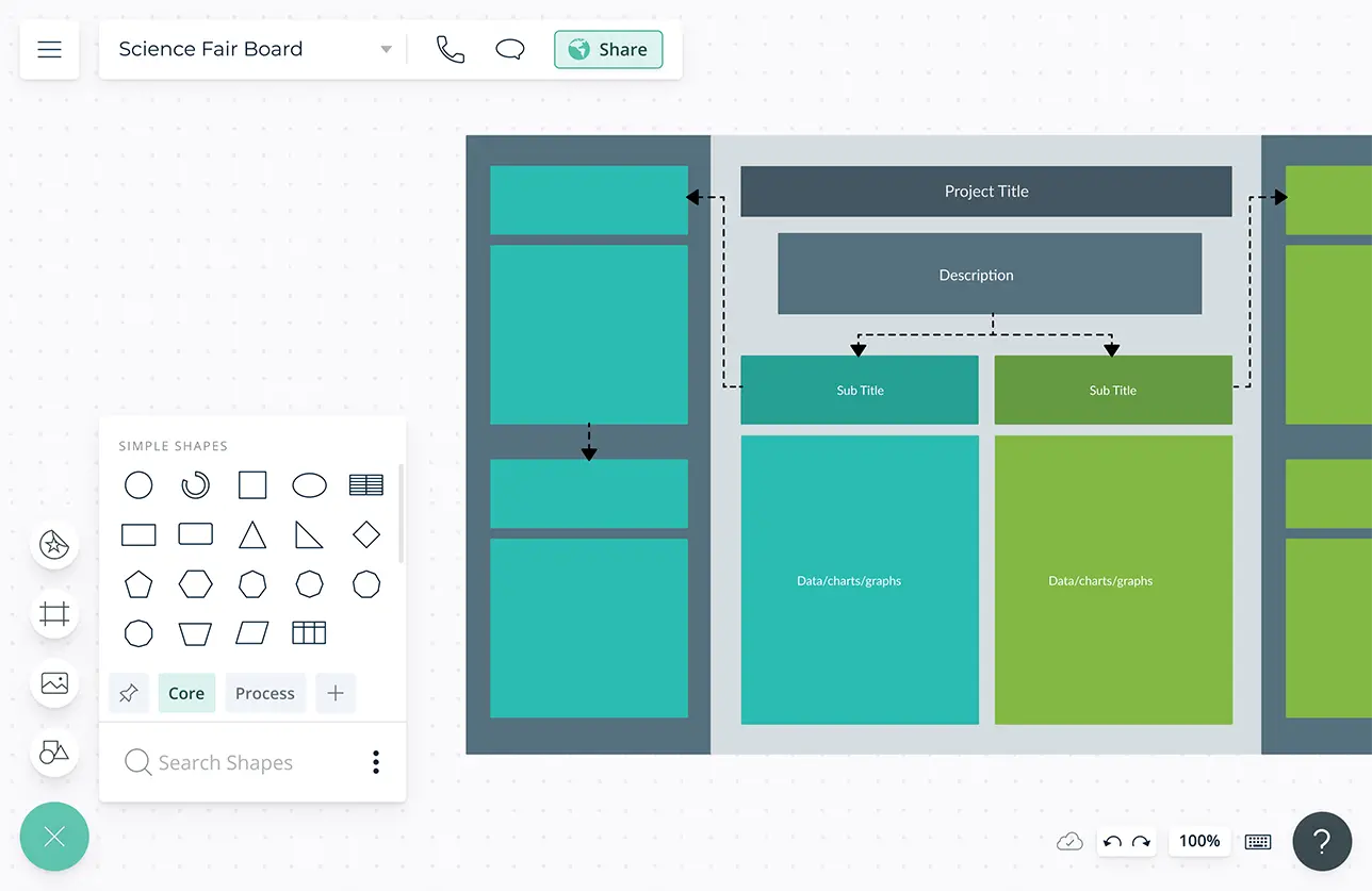 Science Fair Trifold Board