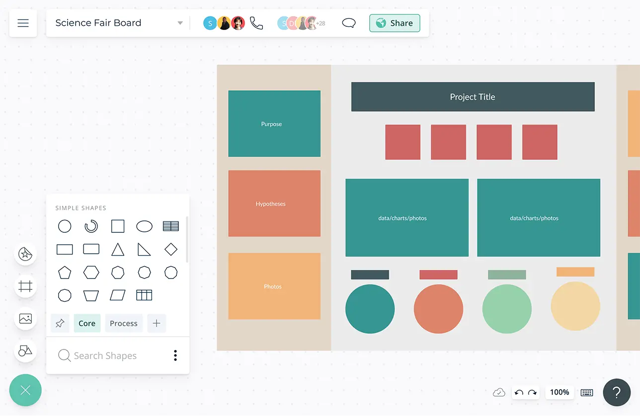 Science Fair Trifold Board