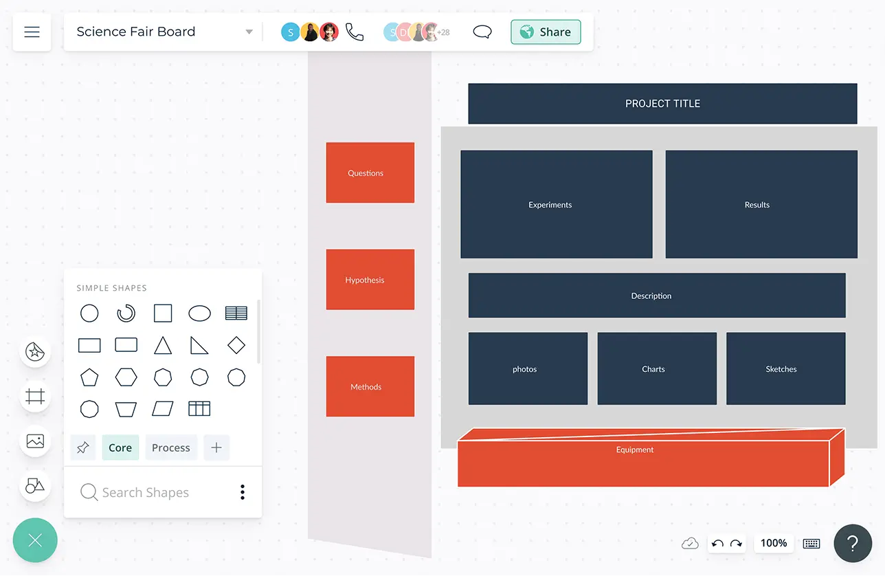 science fair poster board template