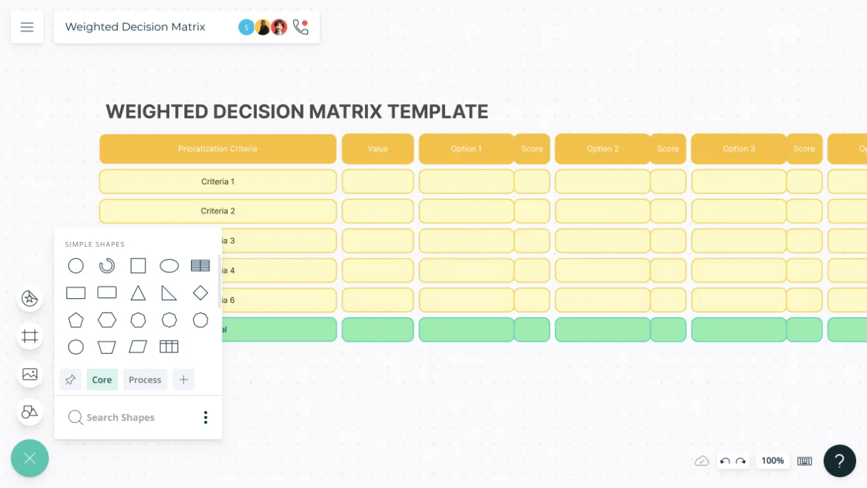 Decision Matrix | Decision Matrix Template