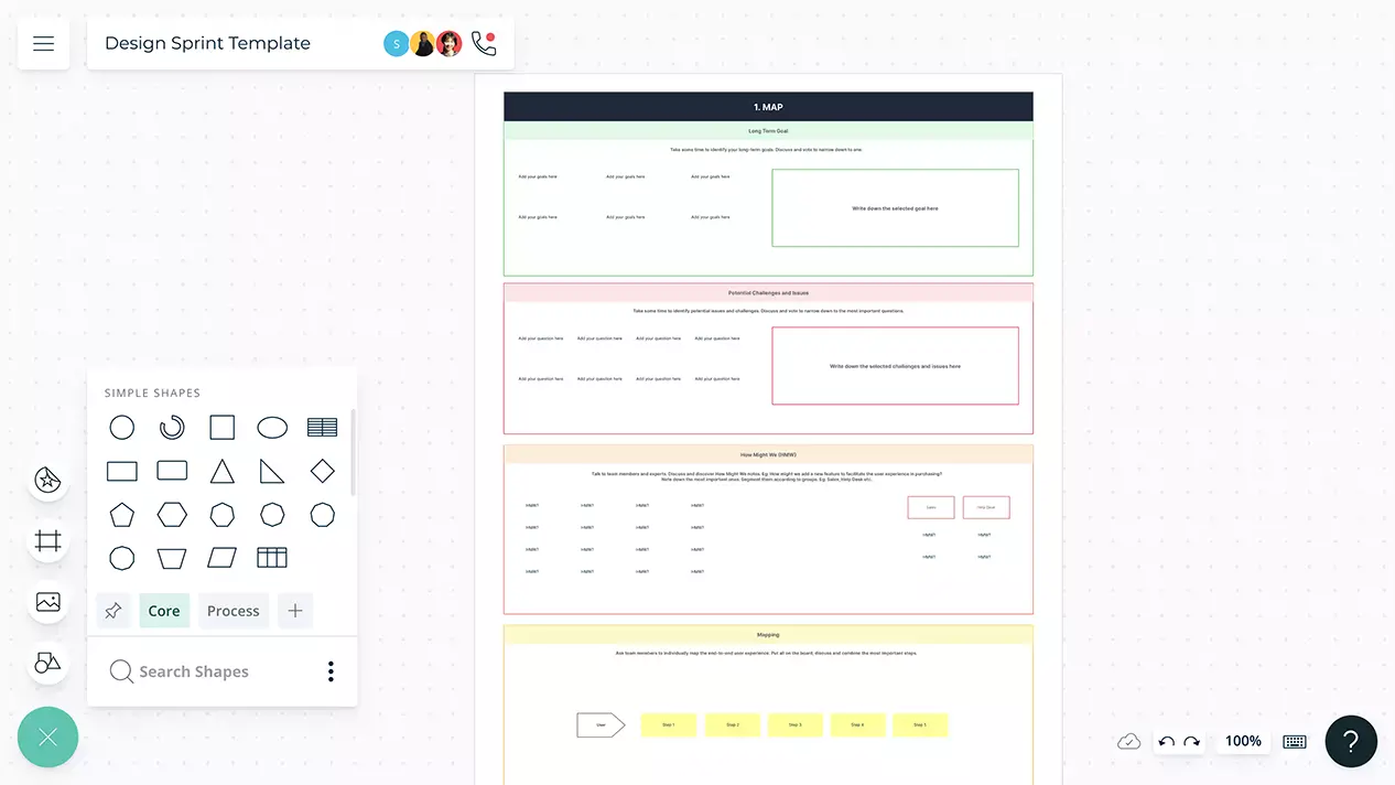 Design Sprint Design Sprint Template Creately