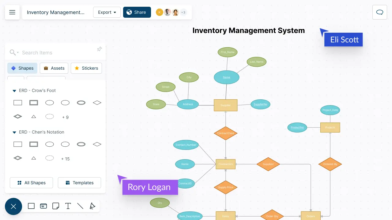 ER Diagram Online Tool | ER Diagram Tool