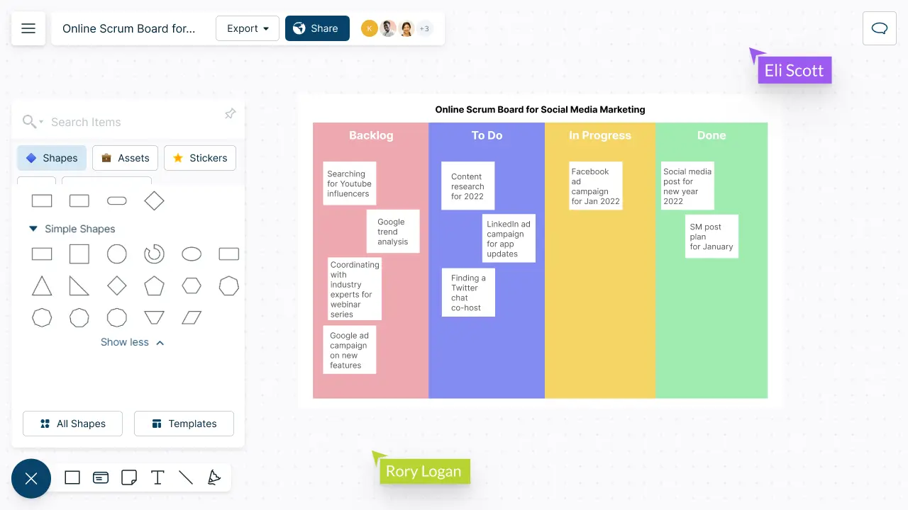 Bảng Scrum trực tuyến