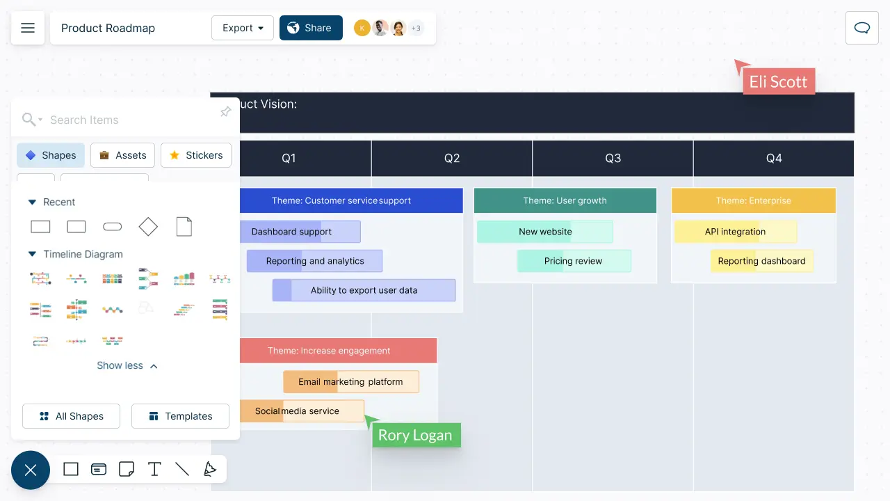 Roadmap Maker Roadmapping Tool Creately   Roadmap Maker 2.webp