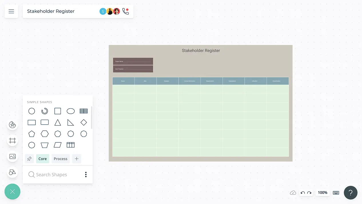 Stakeholder Register | Stakeholder Register Template