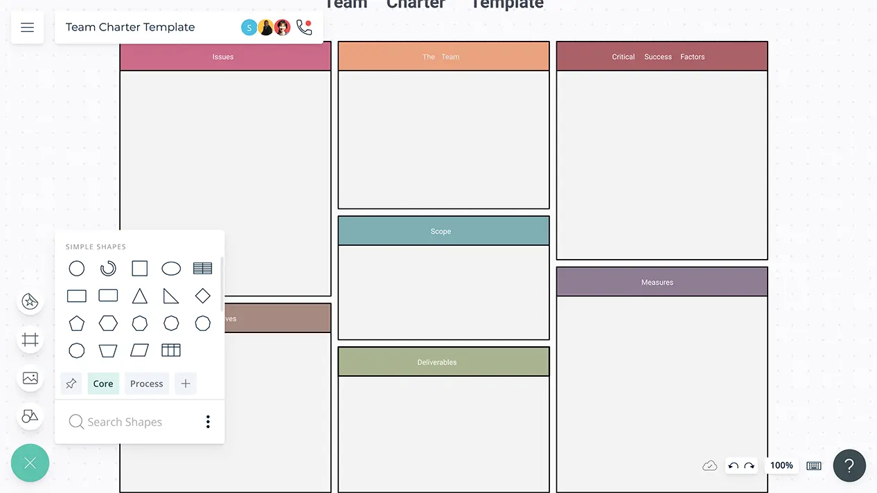 team charter template powerpoint