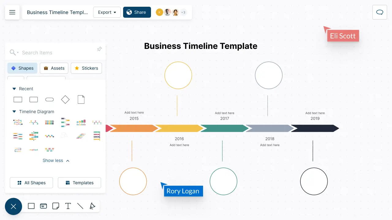 Timeline Maker | Create a Timeline Online | Creately