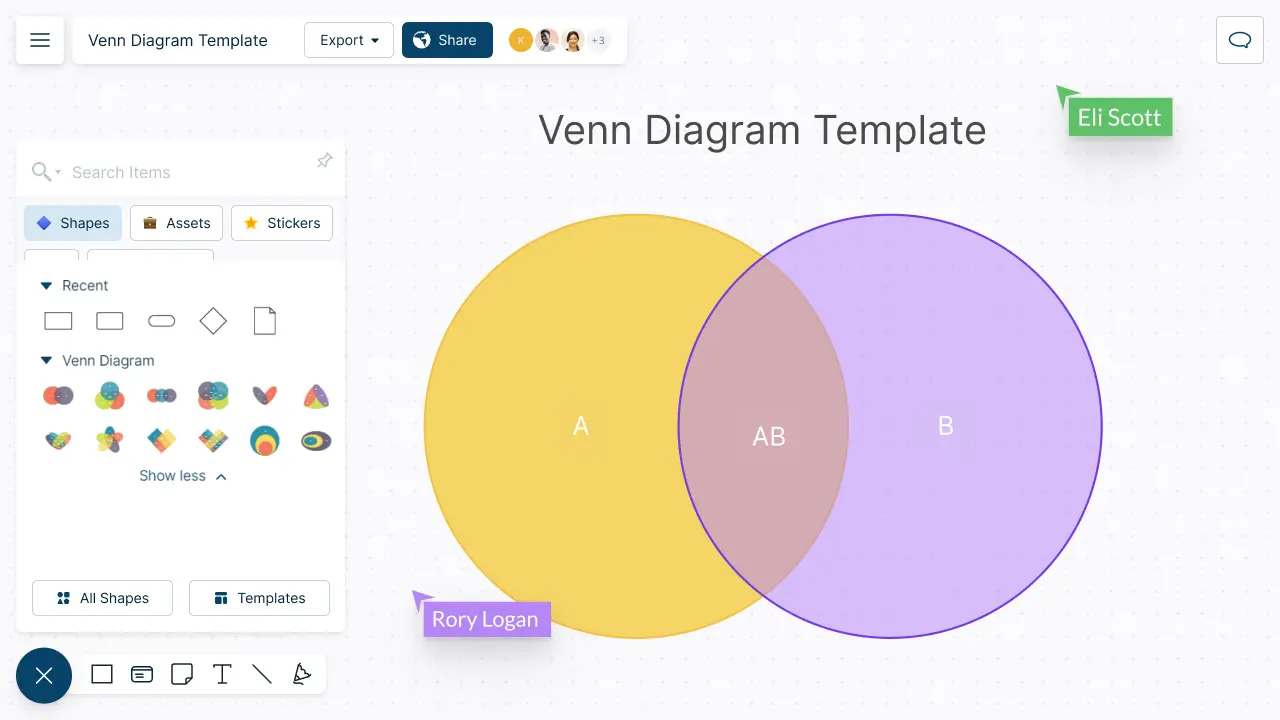 Venn Diagram Maker | Venn Diagram Creator Online