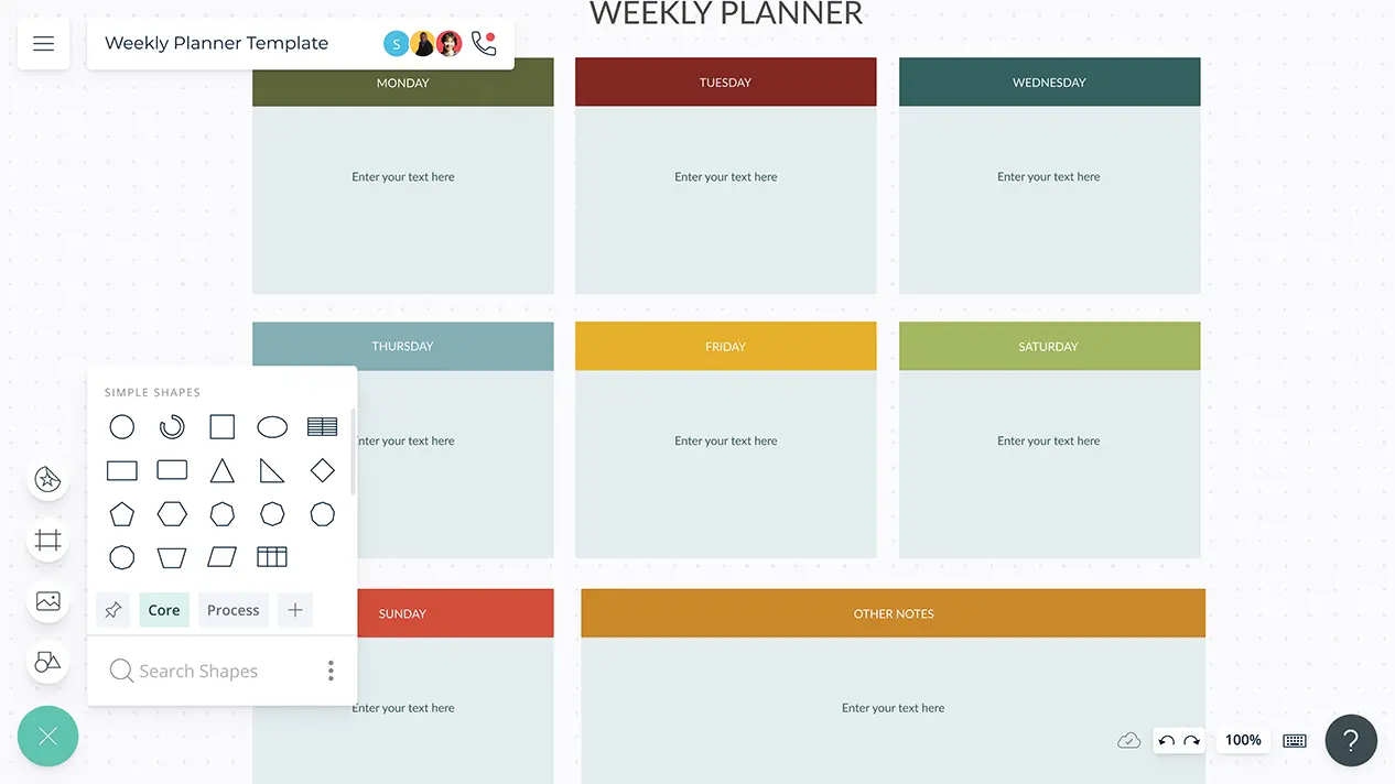 Weekly Planner Template | Weekly Planner Online | Examples and Tips