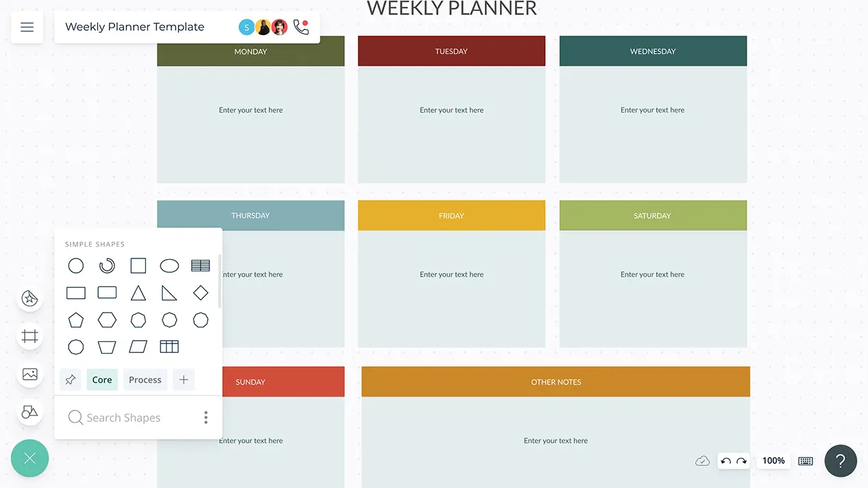 Weekly Planner Template