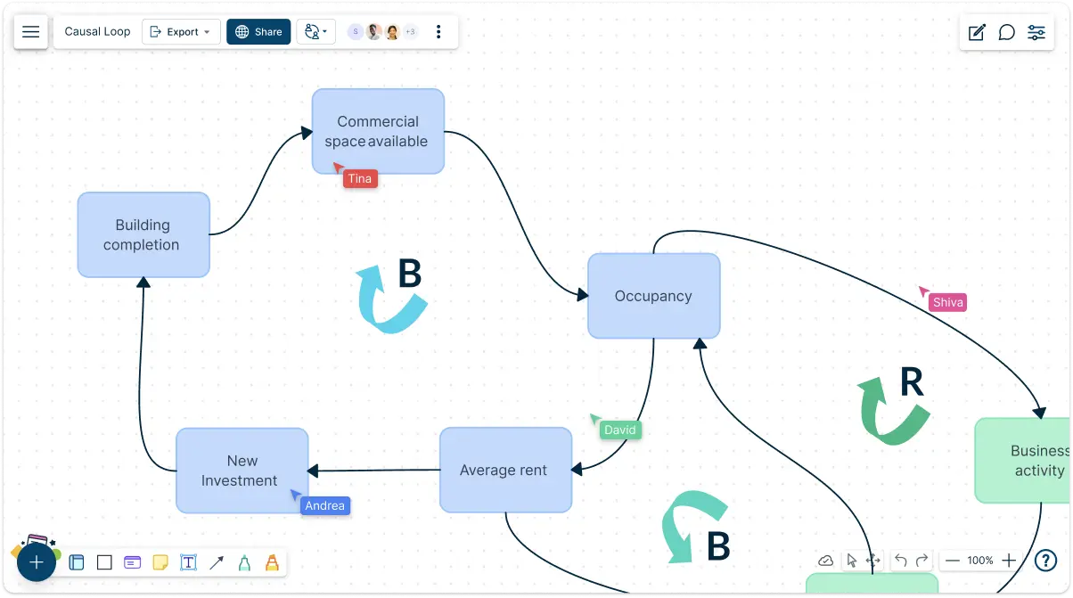 Causal Loop Diagram Template