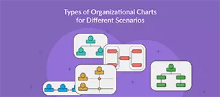 Typy schematów organizacyjnych (typy struktur organizacyjnych) dla różnych scenariuszy